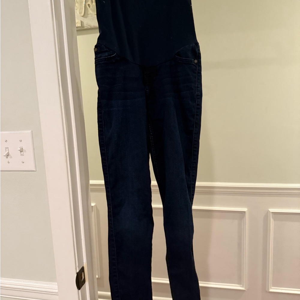7 For All Mankind Dark Blue Maternity Jeans